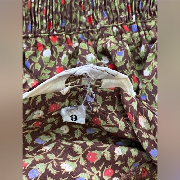 Vintage Floral Long‎ Sleeve Blouse - Picture 4 of 7